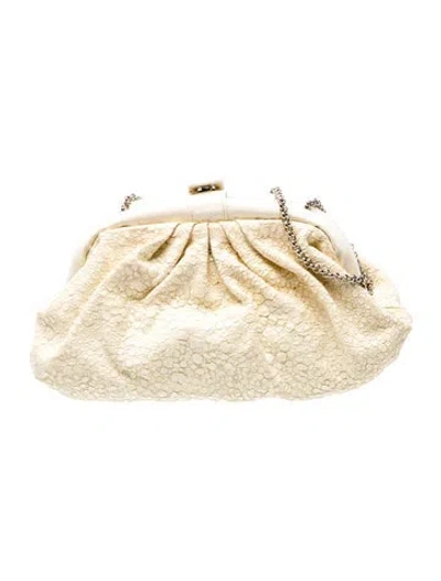 Pre-owned Giuseppe Zanotti Leather Evening Bag In Neutral