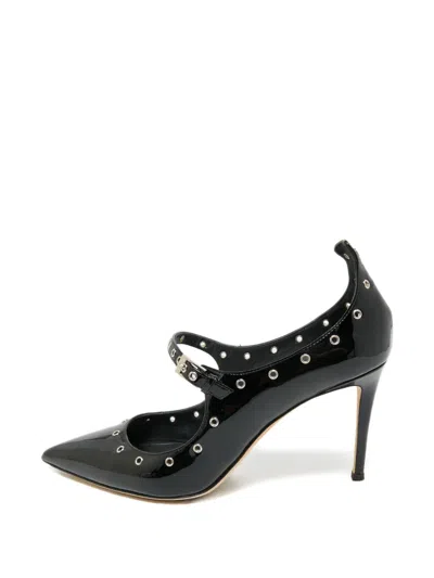 Pre-owned Giuseppe Zanotti Leather Eyelet Pumps In Black