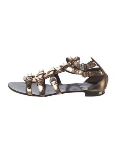 Pre-owned Giuseppe Zanotti Leather Gladiator Sandals