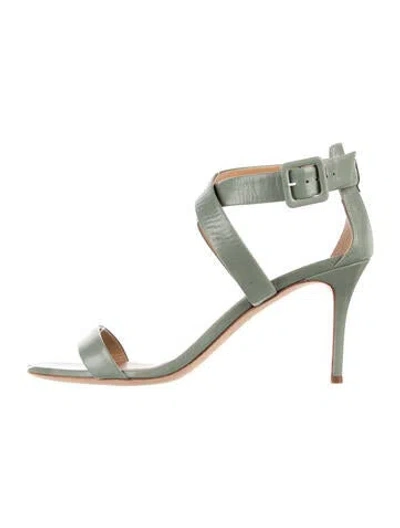 Pre-owned Giuseppe Zanotti Leather Gladiator Sandals In Green