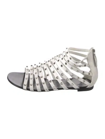 Pre-owned Giuseppe Zanotti Leather Gladiator Sandals In Multicolor