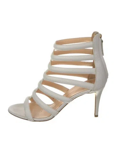 Pre-owned Giuseppe Zanotti Leather Gladiator Sandals In White