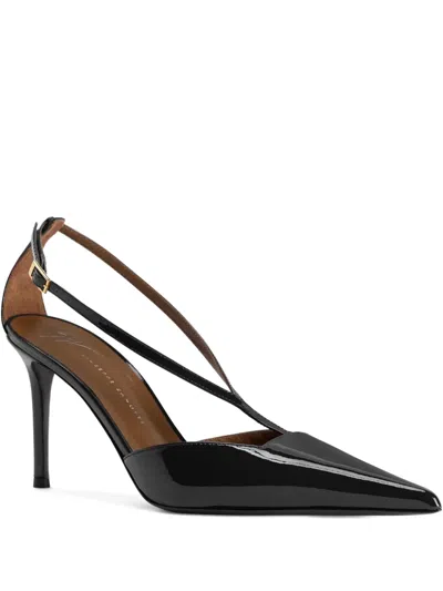 Giuseppe Zanotti Leather Heeled Pumps In Black