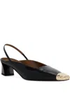 Giuseppe Zanotti Leather Heeled Pumps In Multi