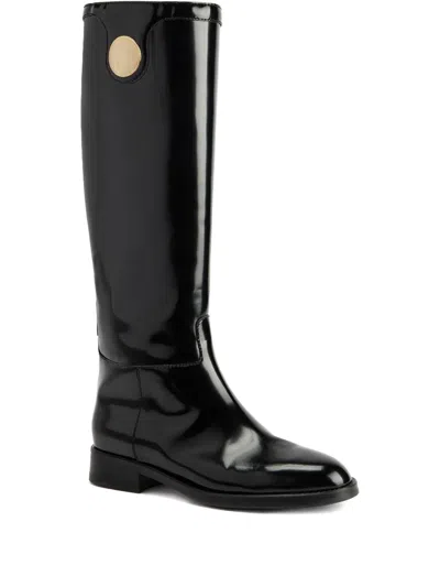 Giuseppe Zanotti Leather Knee-high Boots In Black
