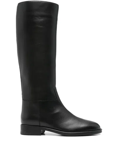Giuseppe Zanotti Leather Knee-high Boots In Black