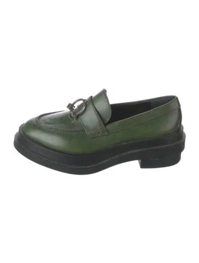 Pre-owned Giuseppe Zanotti Leather Loafers In Green