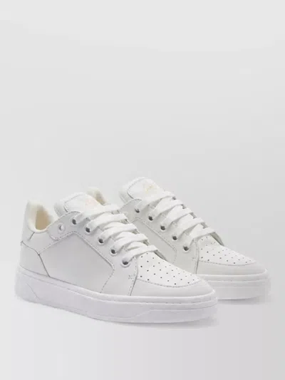 Giuseppe Zanotti Leather Low-top Sneakers In White
