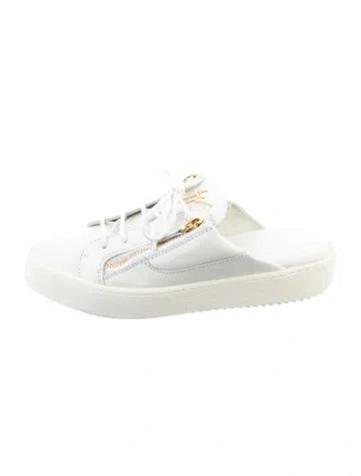 Pre-owned Giuseppe Zanotti Leather Mules In White