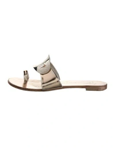 Pre-owned Giuseppe Zanotti Leather Printed Slides