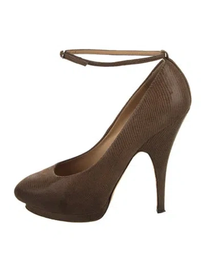Pre-owned Giuseppe Zanotti Leather Pumps In Brown