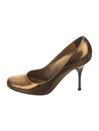 Pre-owned Giuseppe Zanotti Leather Pumps In Gold