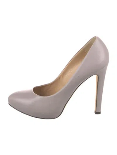 Pre-owned Giuseppe Zanotti Leather Pumps In Gray
