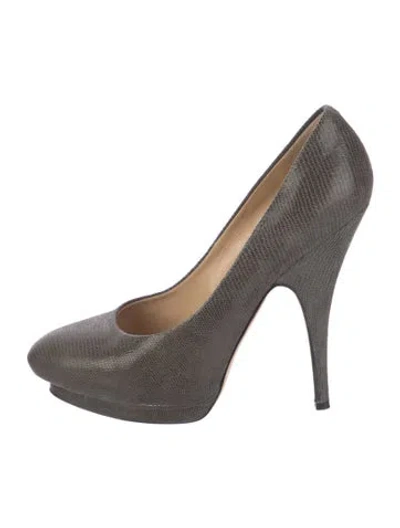 Pre-owned Giuseppe Zanotti Leather Pumps In Neutral