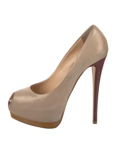 Pre-owned Giuseppe Zanotti Leather Pumps In Neutral