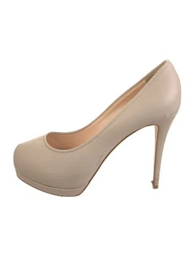 Pre-owned Giuseppe Zanotti Leather Pumps In Neutral