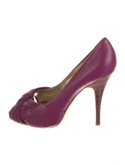 Pre-owned Giuseppe Zanotti Leather Pumps In Purple