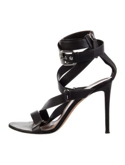 Pre-owned Giuseppe Zanotti Leather Sandals In Black