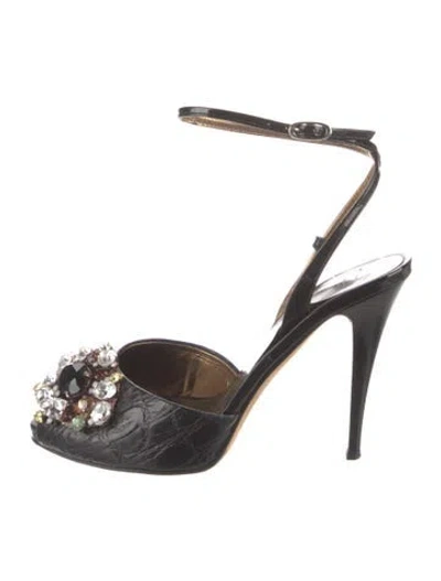 Pre-owned Giuseppe Zanotti Leather Sandals In Black