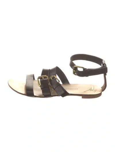 Pre-owned Giuseppe Zanotti Leather Sandals In Brown