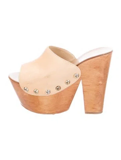 Pre-owned Giuseppe Zanotti Leather Sandals In Brown/neutrals