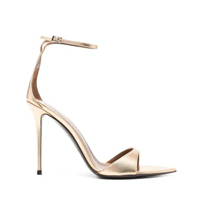 Giuseppe Zanotti Leather Sandals In Gold