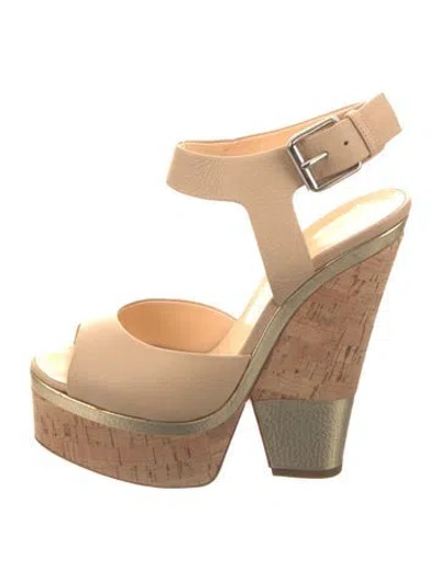 Pre-owned Giuseppe Zanotti Leather Sandals In Neutrals