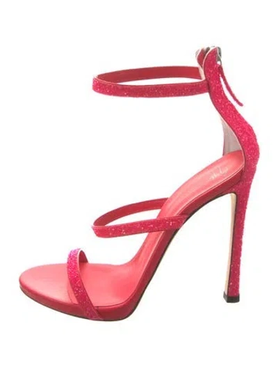 Pre-owned Giuseppe Zanotti Leather Sandals In Pink
