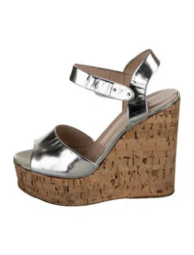 Pre-owned Giuseppe Zanotti Leather Sandals In Silver