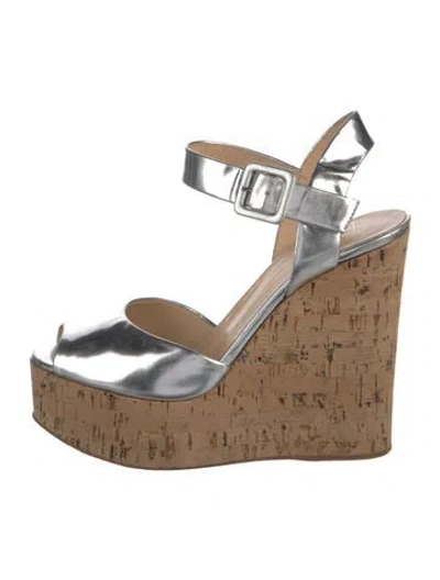 Pre-owned Giuseppe Zanotti Leather Sandals In Silver