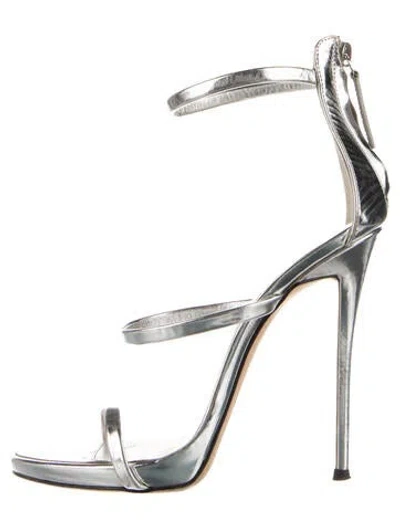 Pre-owned Giuseppe Zanotti Leather Sandals In Silver