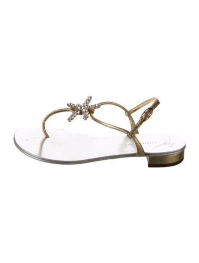 Pre-owned Giuseppe Zanotti Leather Sandals In White