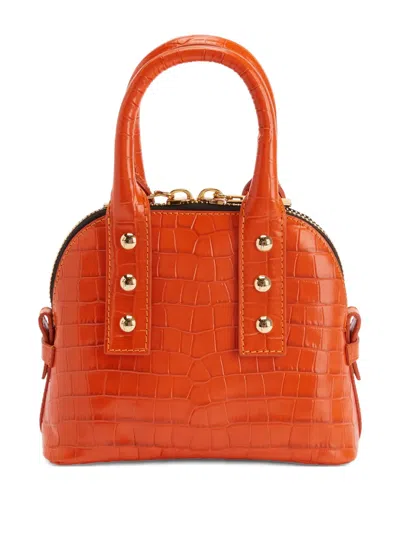 Giuseppe Zanotti Leather Shoulder Bag In Orange