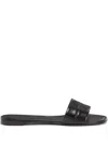 Giuseppe Zanotti Leather Slides In Black
