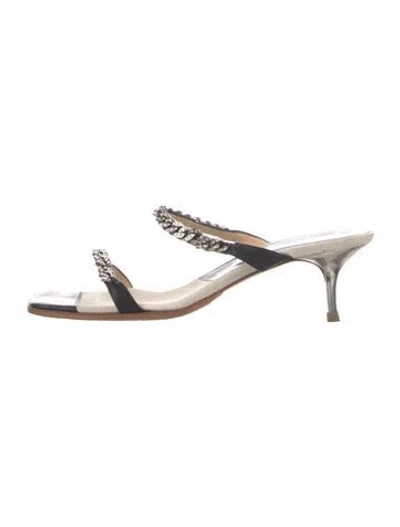 Pre-owned Giuseppe Zanotti Leather Slides In Multi