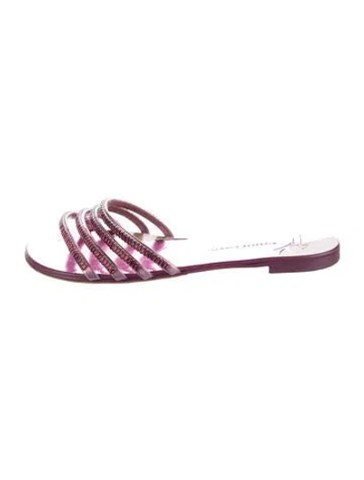 Pre-owned Giuseppe Zanotti Leather Slides In Multi