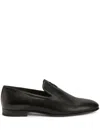 Giuseppe Zanotti Leather Slip-on Loafers In Black