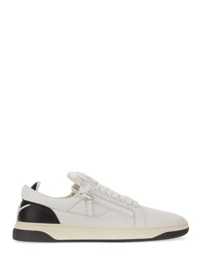 Giuseppe Zanotti Leather Sneaker In White