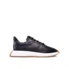 Giuseppe Zanotti Leather Sneakers In Black