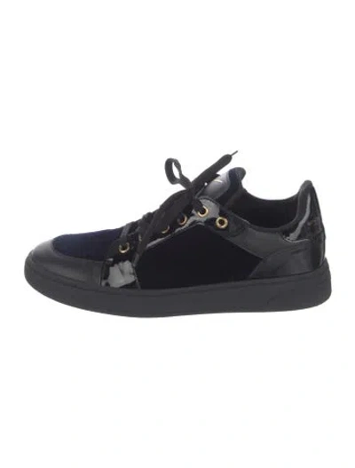 Pre-owned Giuseppe Zanotti Leather Sneakers In Black
