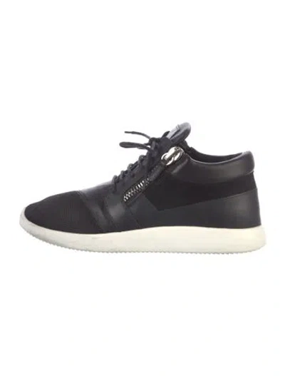 Pre-owned Giuseppe Zanotti Leather Sneakers In Black