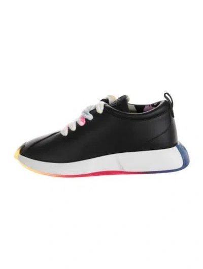 Pre-owned Giuseppe Zanotti Leather Sneakers In Black