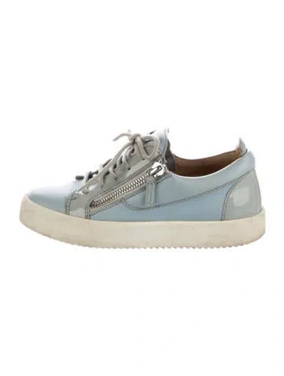 Pre-owned Giuseppe Zanotti Leather Sneakers In Blue