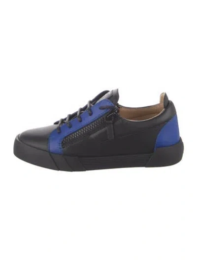 Pre-owned Giuseppe Zanotti Leather Sneakers In Blue