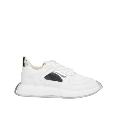 Giuseppe Zanotti Leather Sneakers Men In White