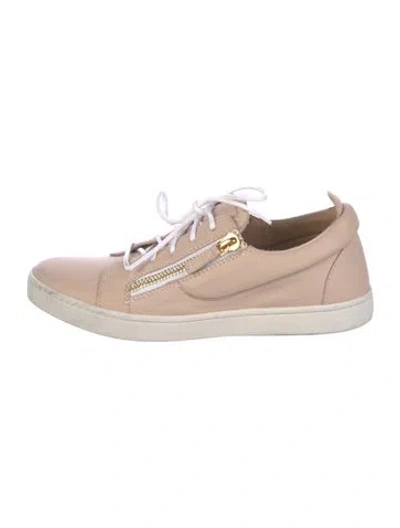 Pre-owned Giuseppe Zanotti Leather Sneakers In Neutral