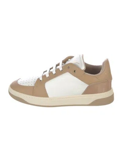 Pre-owned Giuseppe Zanotti Leather Sneakers In Neutrals