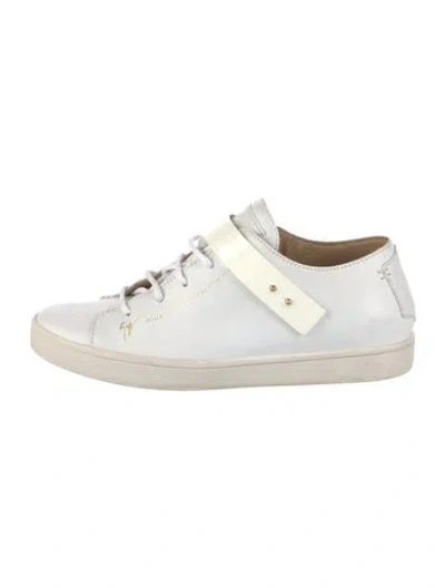 Pre-owned Giuseppe Zanotti Leather Sneakers In White
