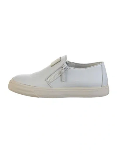 Pre-owned Giuseppe Zanotti Leather Sneakers In White