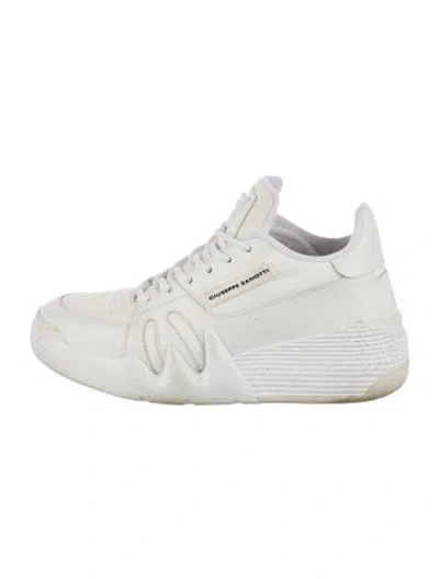 Pre-owned Giuseppe Zanotti Leather Sneakers In White